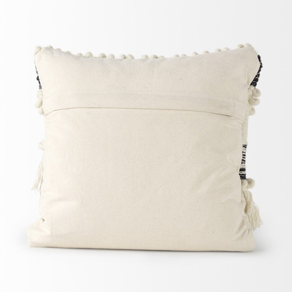 Boho Black And White Accent Pillow Cover — view 4