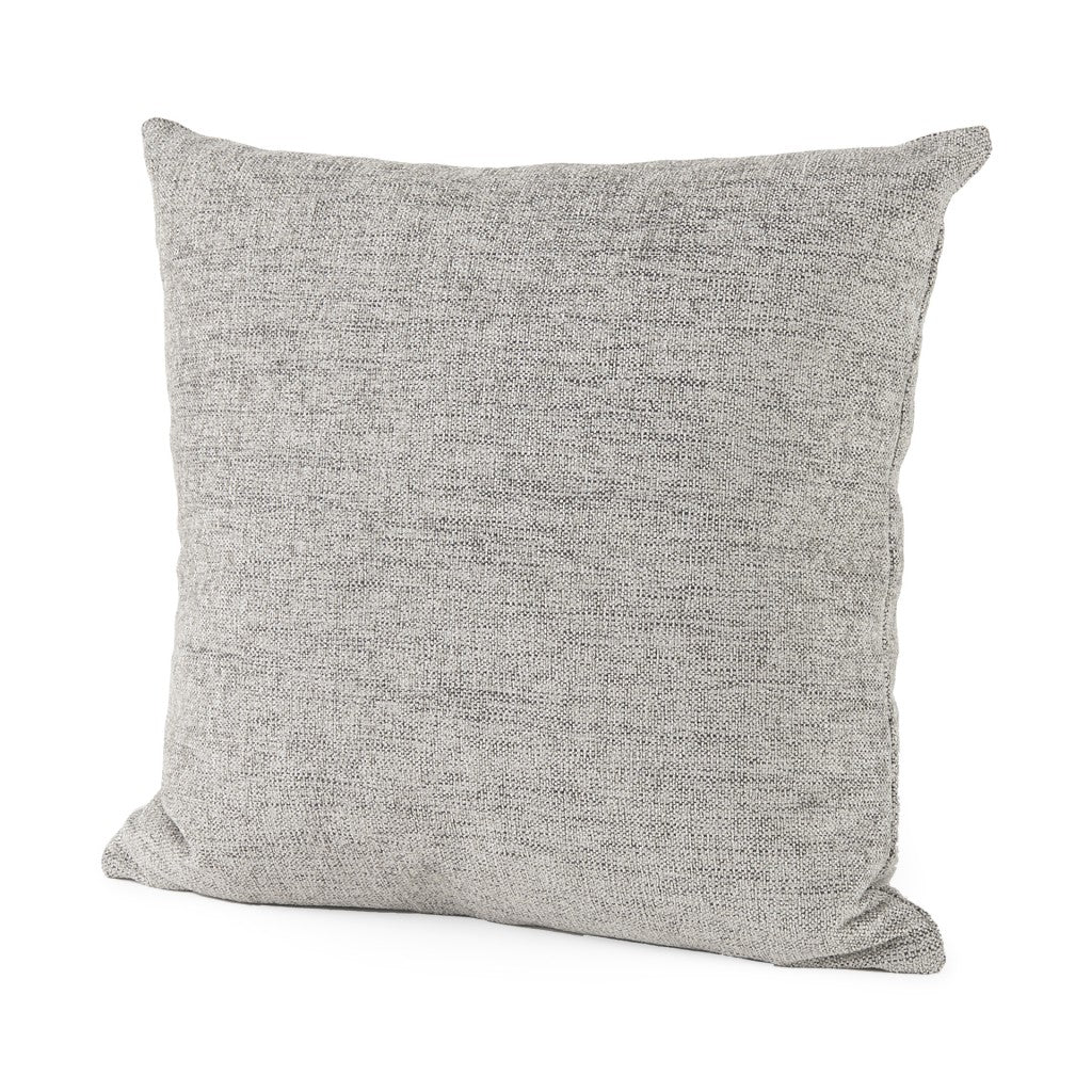 Stone Gray Basket Weave Accentthrow Pillow FurniFindUSA