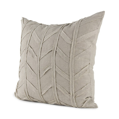 Light Gray Chevron Textured Pillow Cover FurniFindUSA
