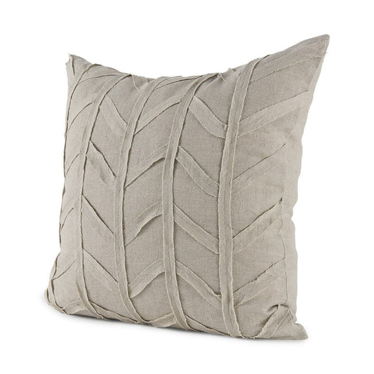 Light Gray Chevron Textured Pillow Cover FurniFindUSA