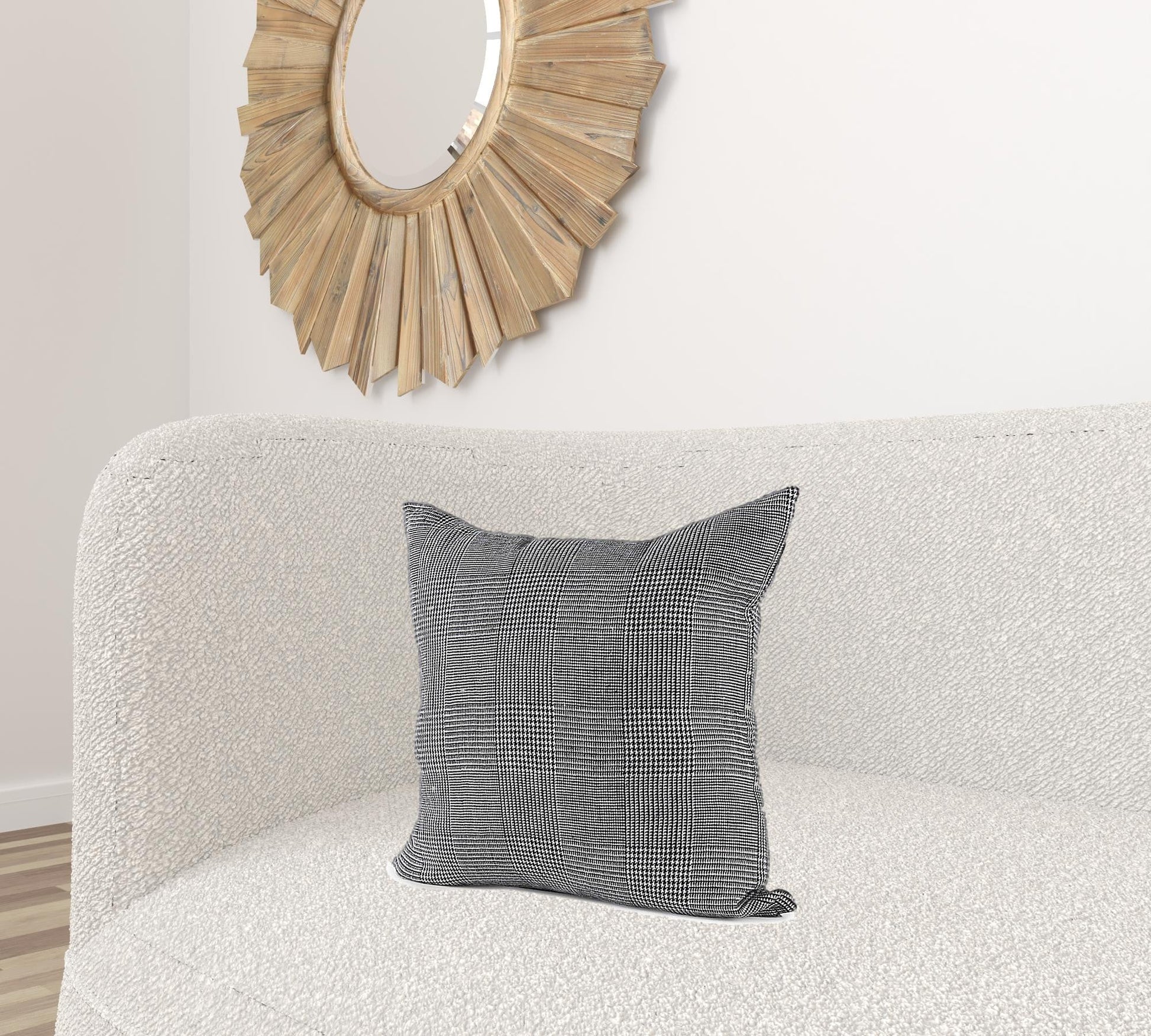White And Black Pattern Throw Pillow Cover FurniFindUSA