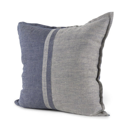 Gray And Blue Color Block Pillow Cover FurniFindUSA