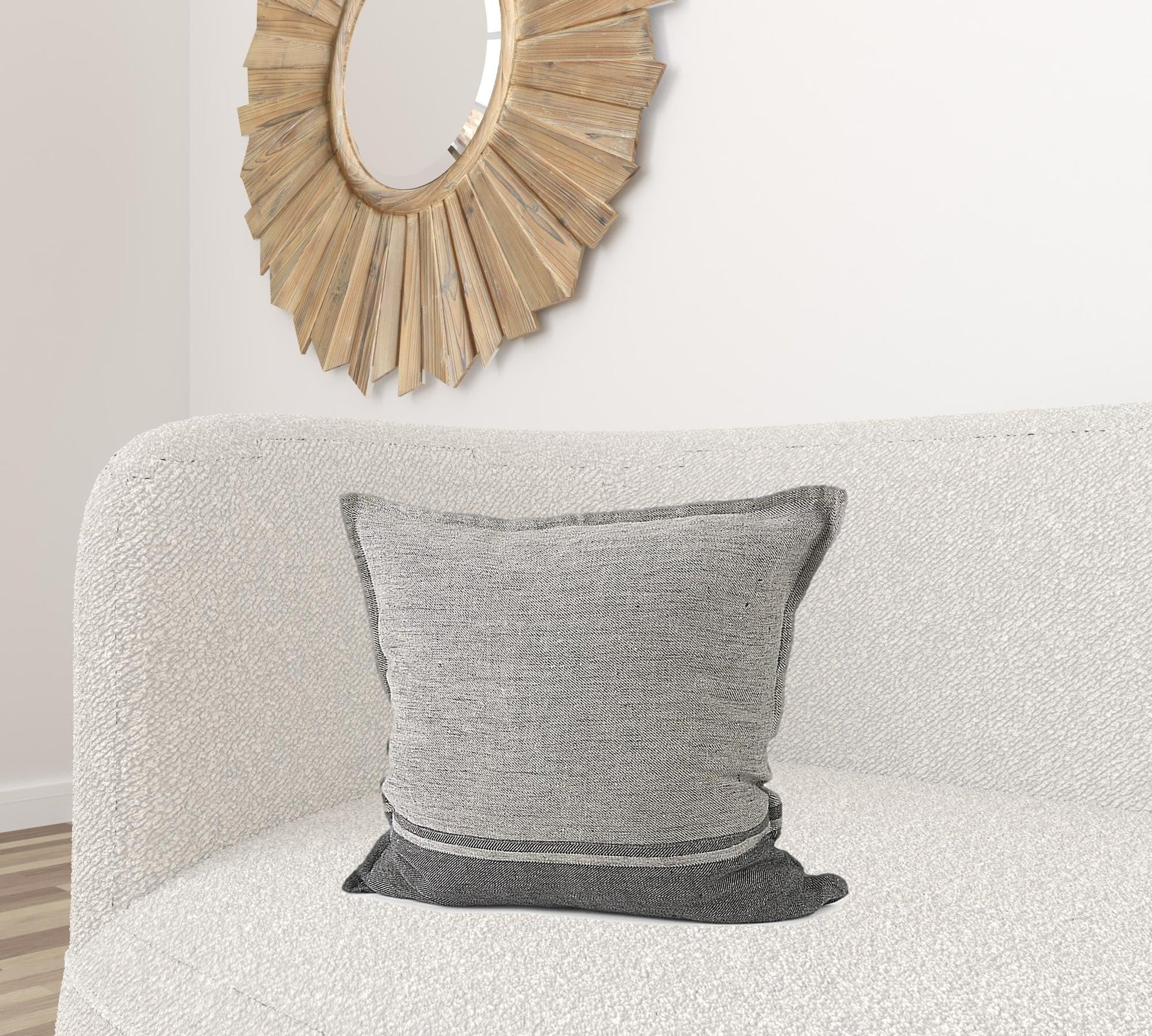 Light And Dark Gray Cushion Cover FurniFindUSA