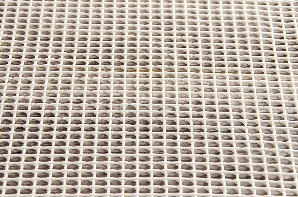 8' x 10' Ivory Striped Weave Non Slip Rug Pad HomeRoots