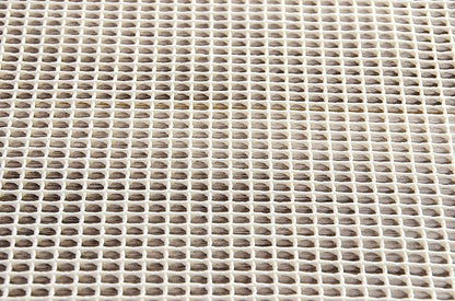 2' x 8' Ivory Striped Weave Non Slip Rug Pad HomeRoots