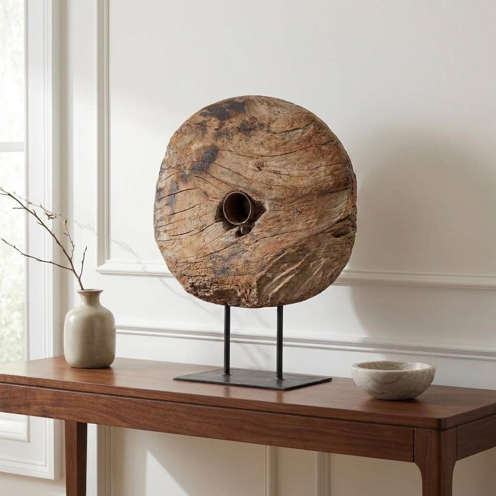 26" Brown Tabletop Sculpture HomeRoots
