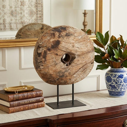 26" Brown Tabletop Sculpture HomeRoots