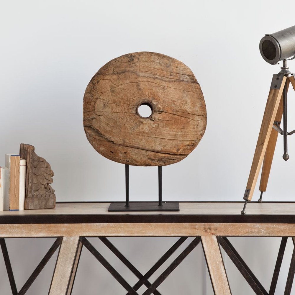 26" Brown Tabletop Sculpture HomeRoots