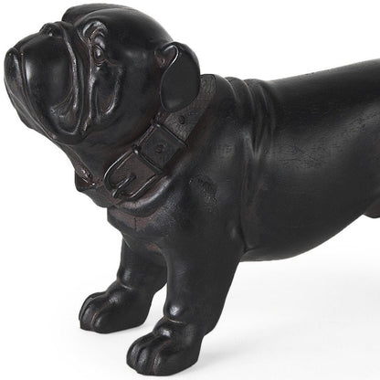 8" Black Polyresin Dog Tabletop Sculpture HomeRoots
