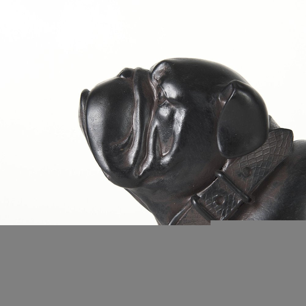 8" Black Polyresin Dog Tabletop Sculpture HomeRoots