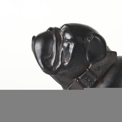 8" Black Polyresin Dog Tabletop Sculpture HomeRoots