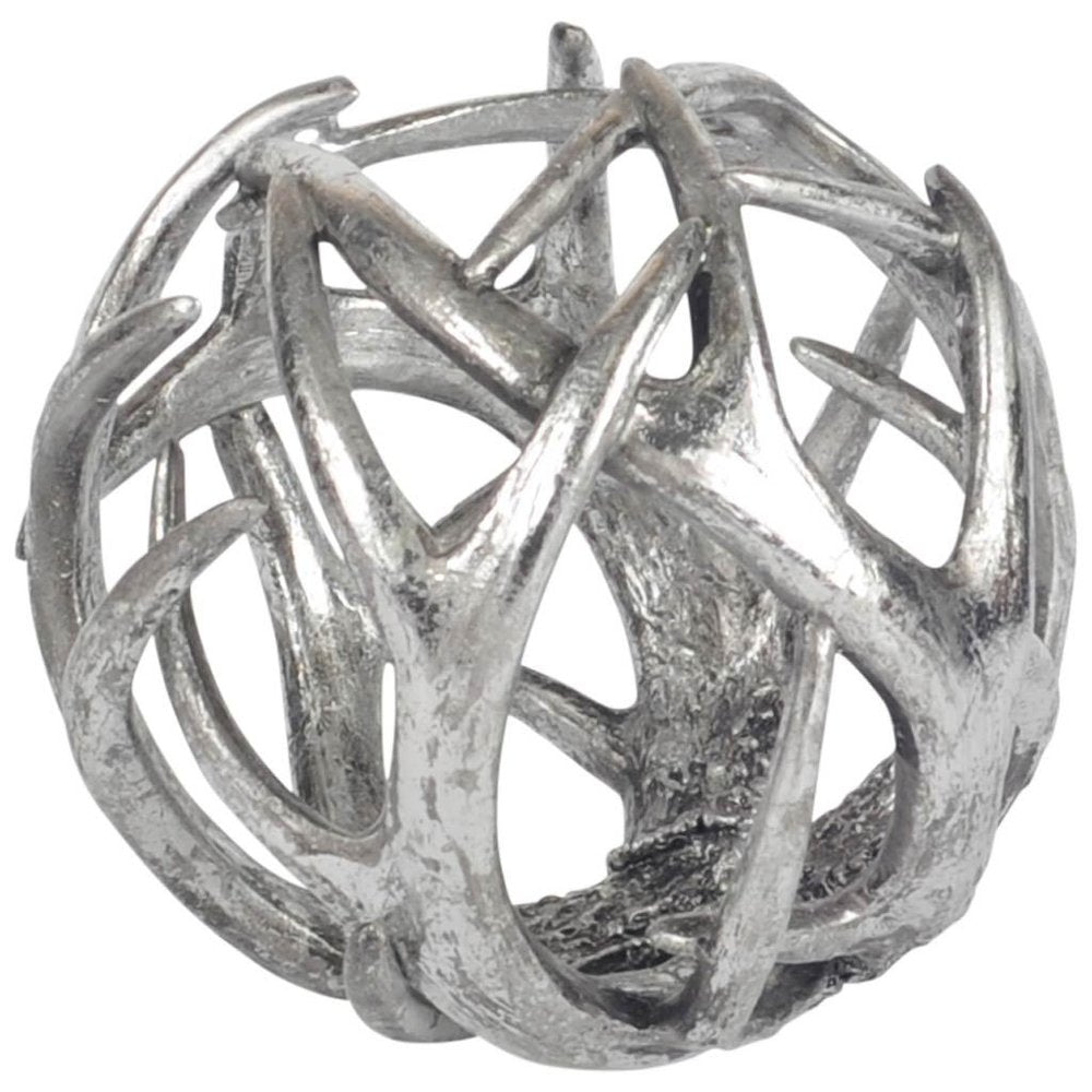 7" Silver Metal Tabletop Sculpture HomeRoots