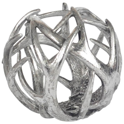 7" Silver Metal Tabletop Sculpture HomeRoots