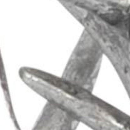 7" Silver Metal Tabletop Sculpture HomeRoots