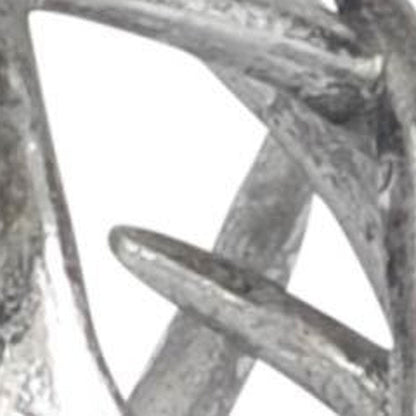 7" Silver Metal Tabletop Sculpture HomeRoots