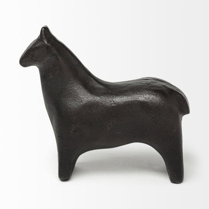6" Gold Metal Horse Tabletop Sculpture HomeRoots