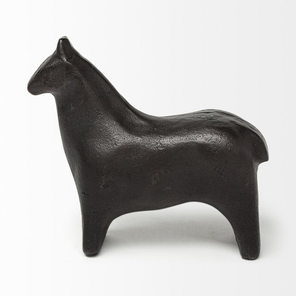 6" Gold Metal Horse Tabletop Sculpture HomeRoots
