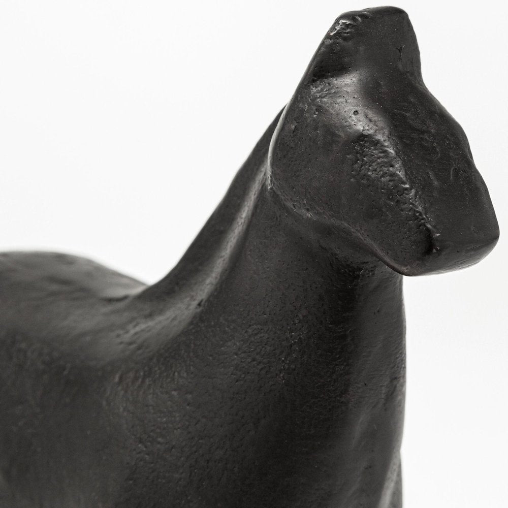 6" Gold Metal Horse Tabletop Sculpture — view 4