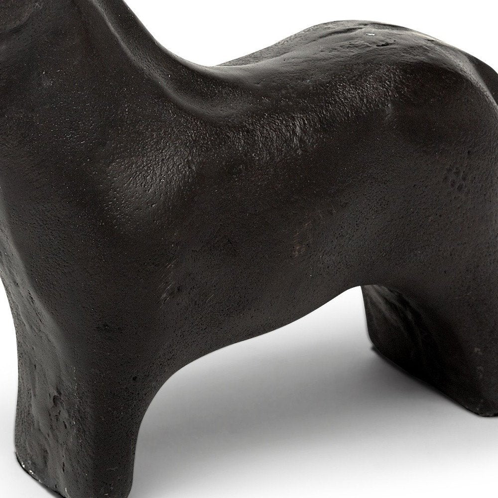 6" Gold Metal Horse Tabletop Sculpture — view 6