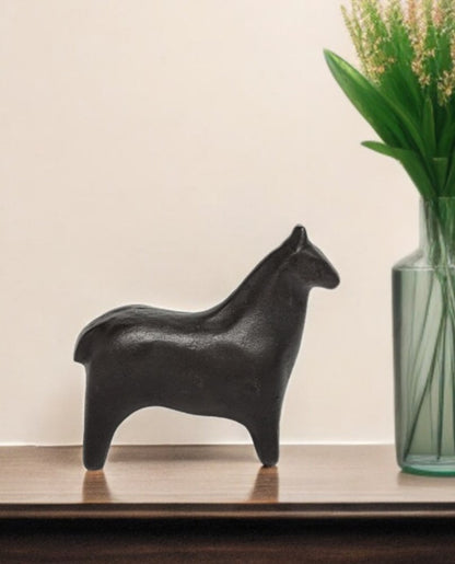 6" Gold Metal Horse Tabletop Sculpture HomeRoots