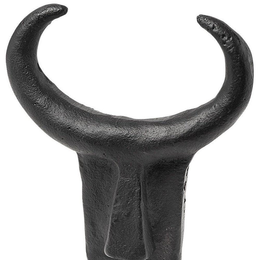 Black Metal Tribal Inspired Sculpture HomeRoots