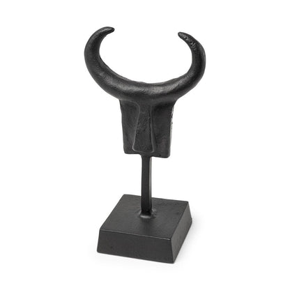 Black Metal Tribal Inspired Sculpture HomeRoots