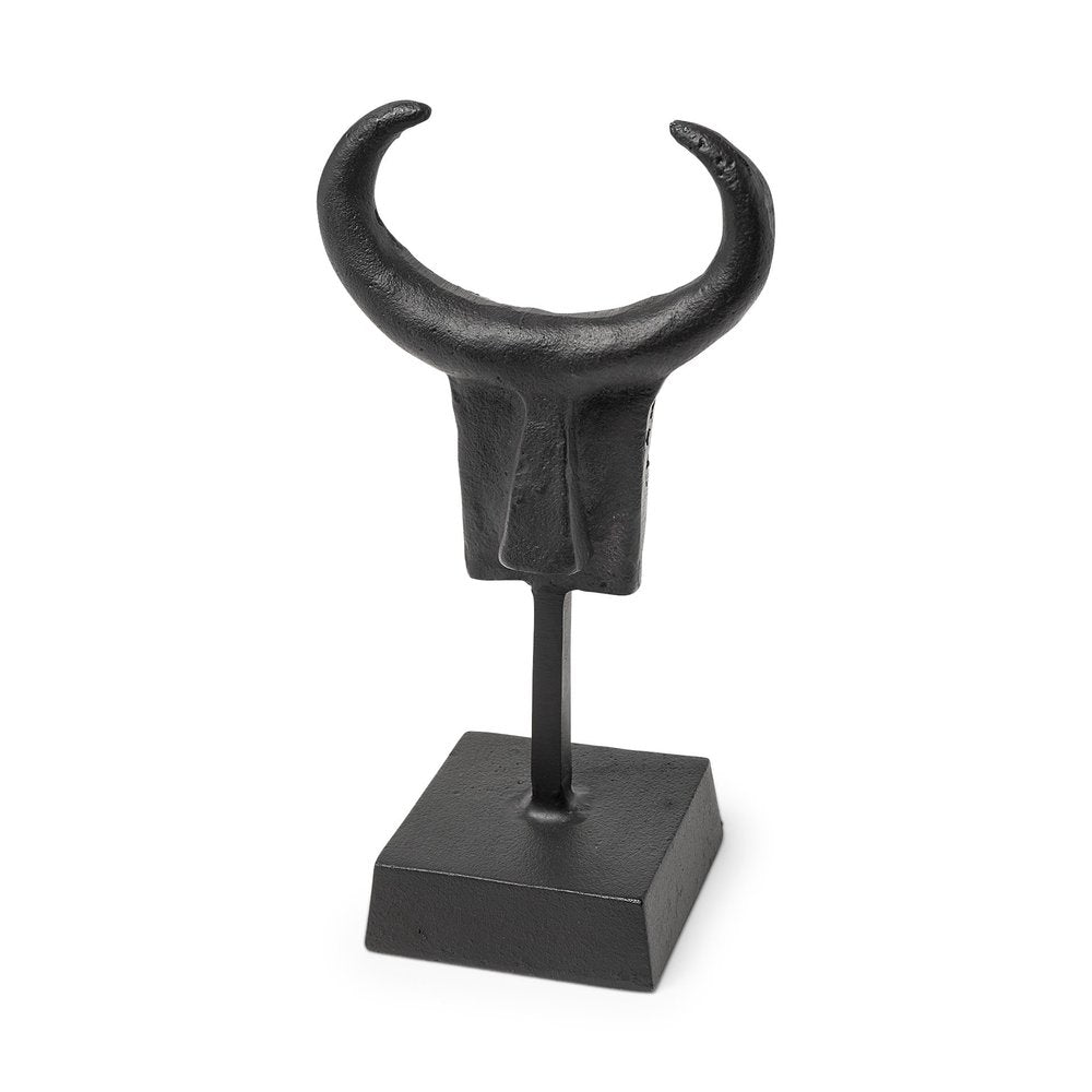Black Metal Tribal Inspired Sculpture — view 1