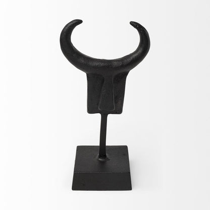 Black Metal Tribal Inspired Sculpture HomeRoots