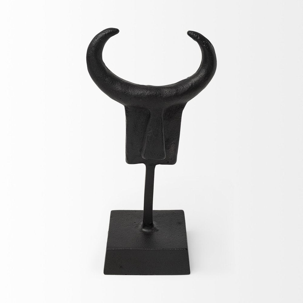 Black Metal Tribal Inspired Sculpture — view 2