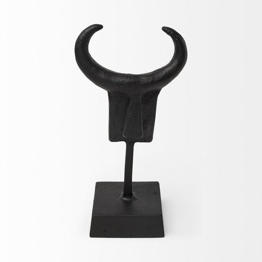 Black Metal Tribal Inspired Sculpture HomeRoots