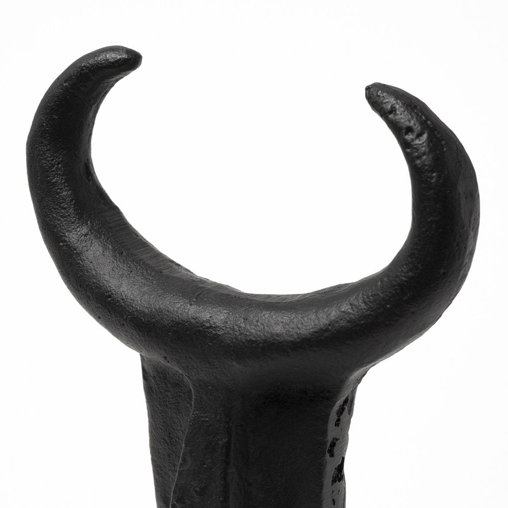 Black Metal Tribal Inspired Sculpture HomeRoots