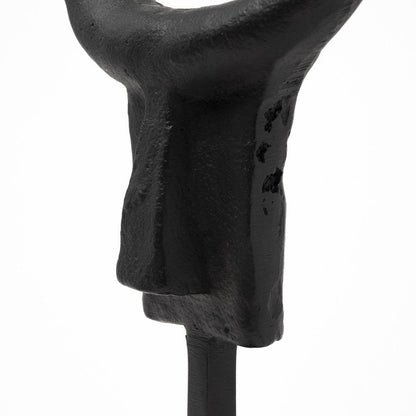 Black Metal Tribal Inspired Sculpture HomeRoots