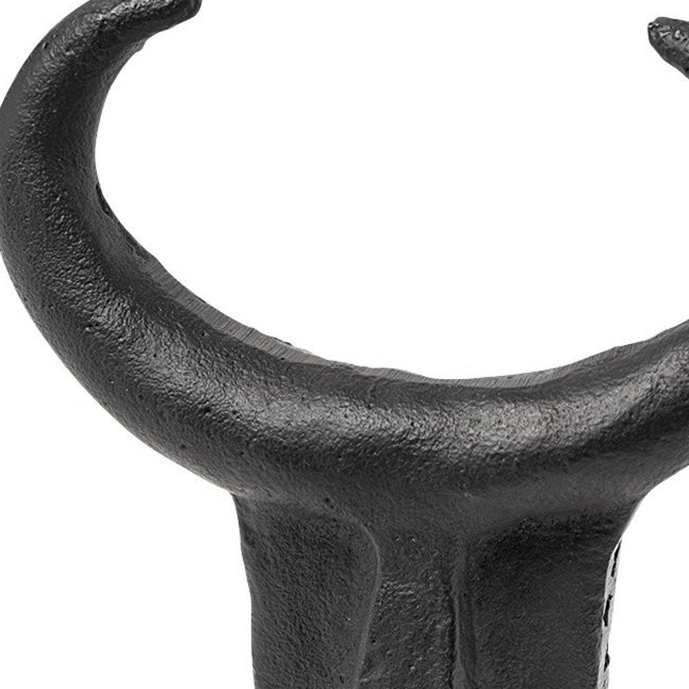 Black Metal Tribal Inspired Sculpture HomeRoots