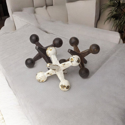 Set Of Three Iron Jack Sculptures HomeRoots