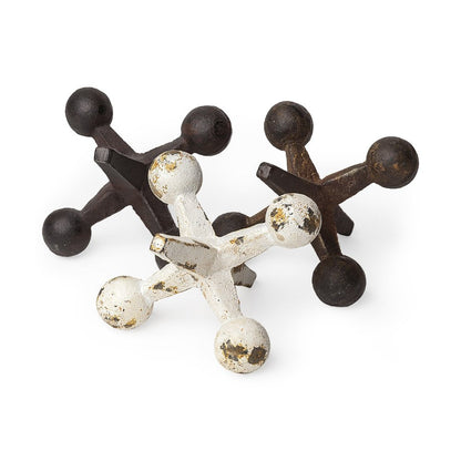Set Of Three Iron Jack Sculptures HomeRoots