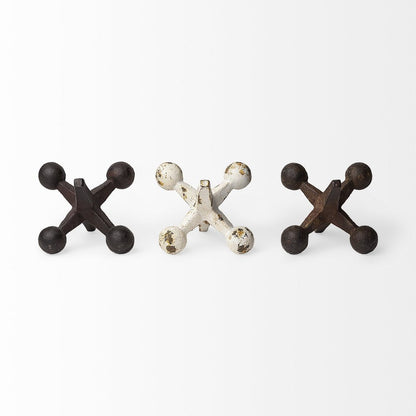 Set Of Three Iron Jack Sculptures HomeRoots