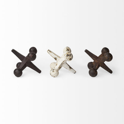 Set Of Three Iron Jack Sculptures HomeRoots