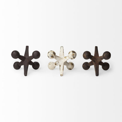 Set Of Three Iron Jack Sculptures HomeRoots