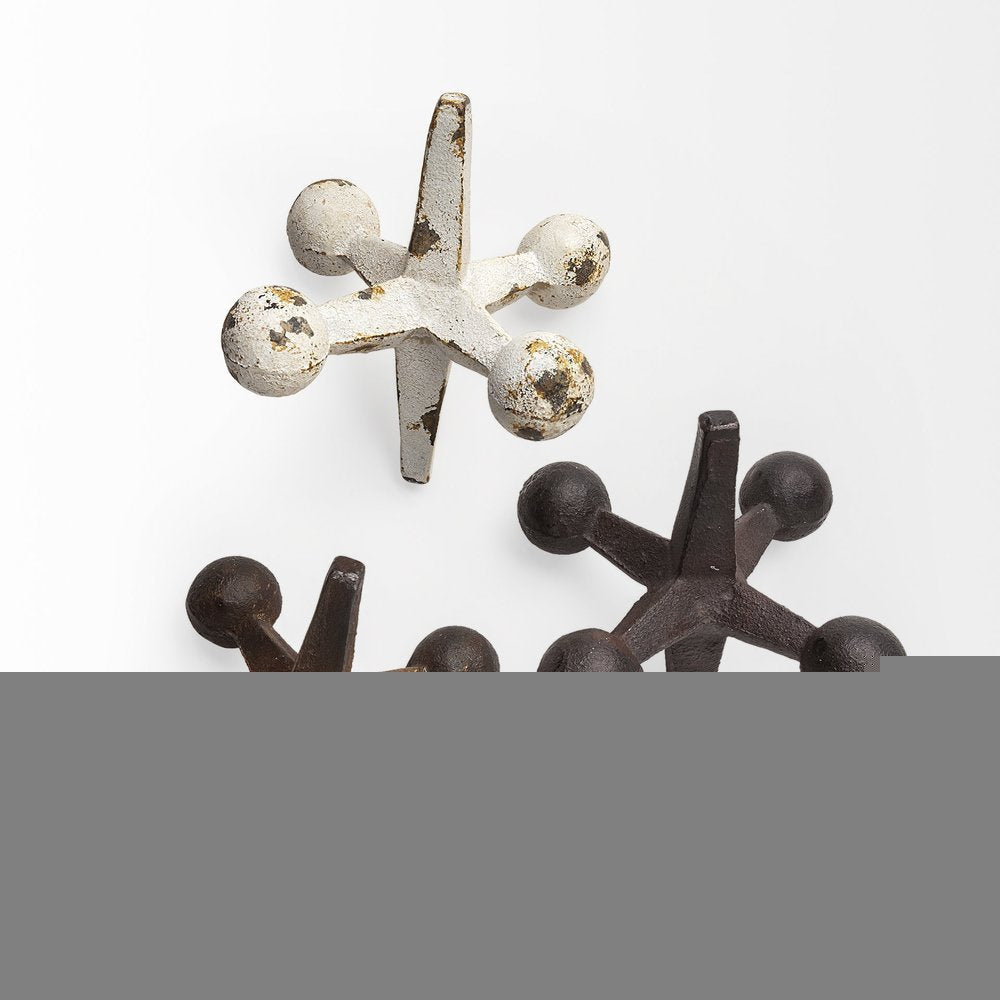 Set Of Three Iron Jack Sculptures HomeRoots