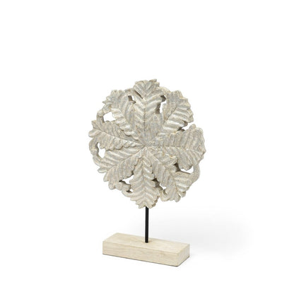 Petite Wood And Metal Floral Decor Piece HomeRoots