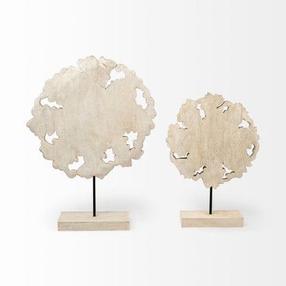 Petite Wood And Metal Floral Decor Piece HomeRoots