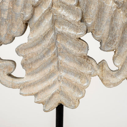 22" White Metal Sculpture HomeRoots