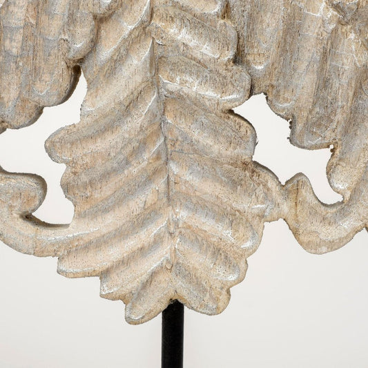 22" White Metal Sculpture HomeRoots