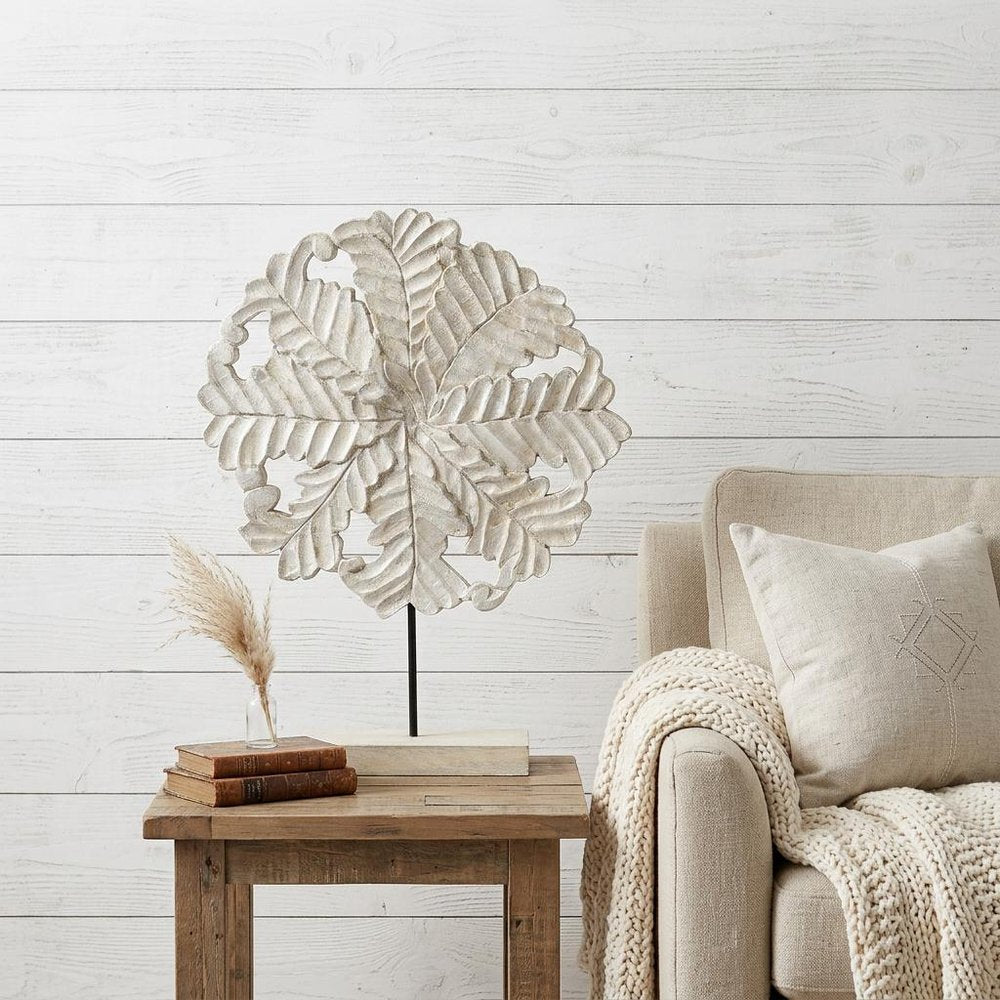 22" White Metal Sculpture — view 4