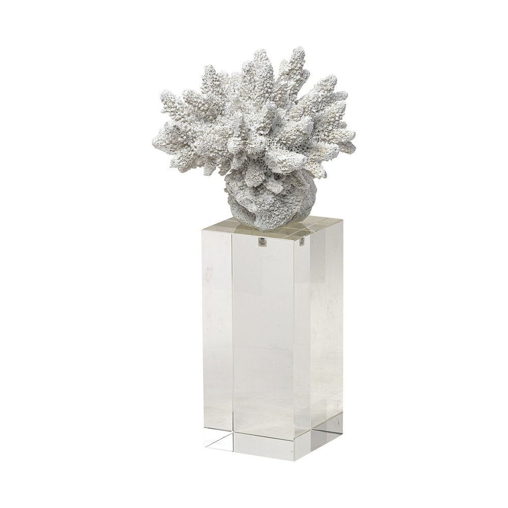 10" White Metal Tabletop Sculpture HomeRoots