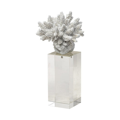 10" White Metal Tabletop Sculpture HomeRoots