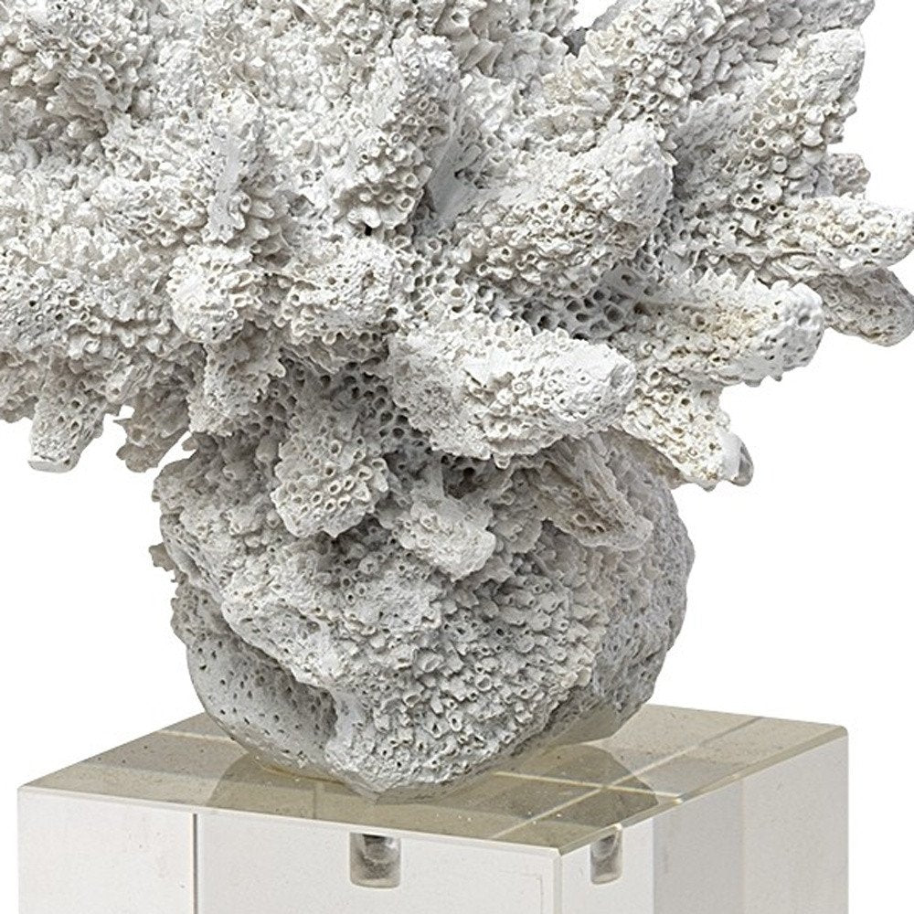 10" White Metal Tabletop Sculpture HomeRoots