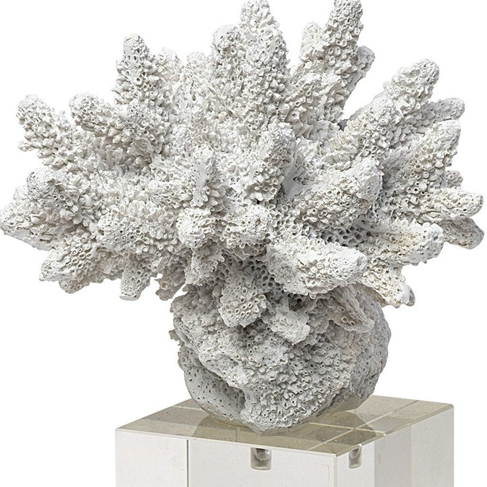 10" White Metal Tabletop Sculpture HomeRoots