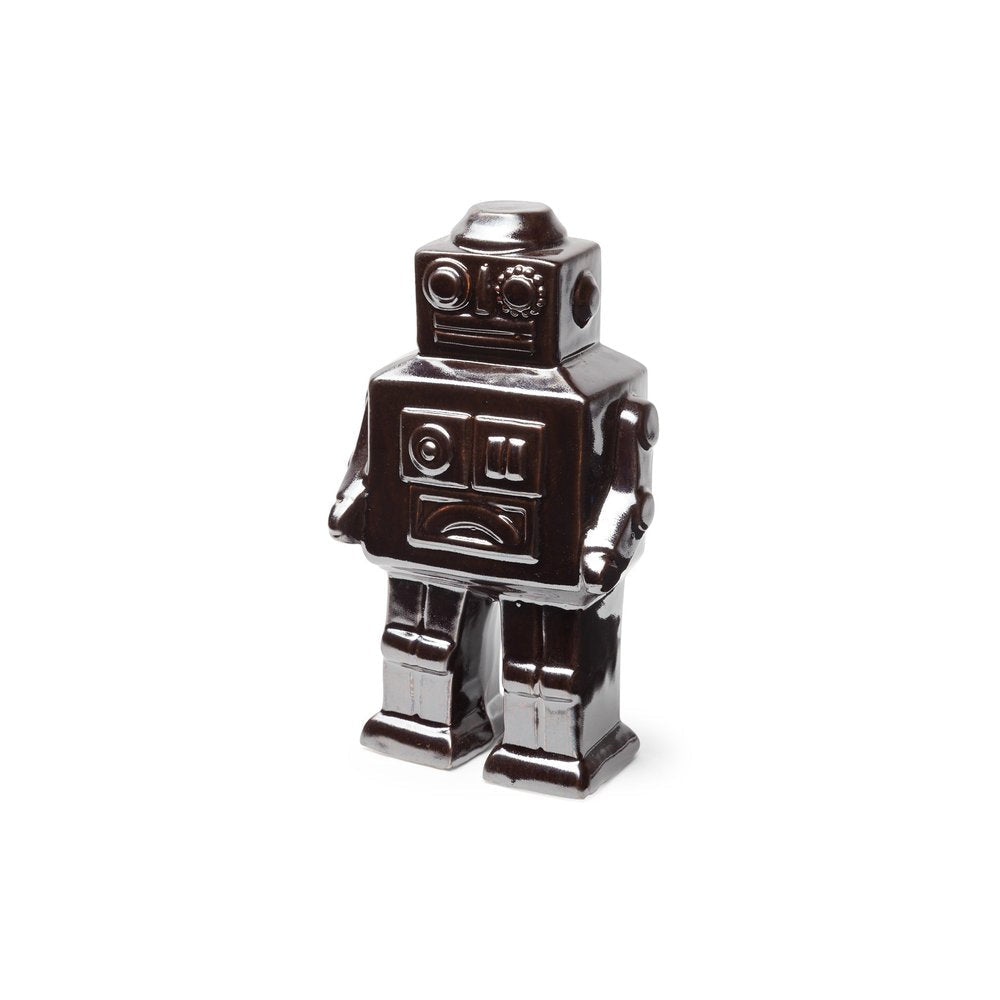 7" Silver Metal Robot Shaped Sculpture HomeRoots