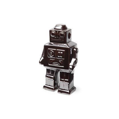 7" Silver Metal Robot Shaped Sculpture HomeRoots